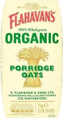 Flahavan's organic porridge oats bag