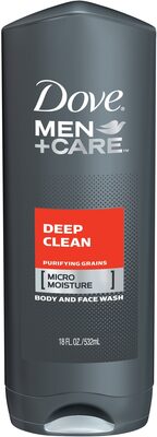 Dove Deep Clean body wash bottle